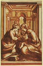 The marriage of St. Catherine, Correggio, 1489?-1534 , artist, between ca. 1500 and 1600,