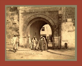 Tunis, La Porte de la Folle, Bab Menara, Tunisia, Neurdein brothers 1860 1890, the Neurdein