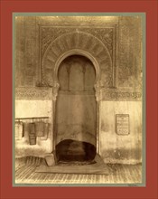 Tlemcen, the Madrasa Mihrab, Djama Abd al-Kassem, Algiers, Neurdein brothers 1860 1890, the