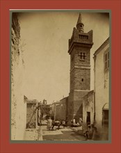Tebessa Mosque Street Caracalla, Algiers, Neurdein brothers 1860 1890, the Neurdein photographs of