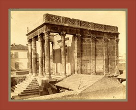 Tebessa Ruins of the Temple of Minerva, Algiers, Neurdein brothers 1860 1890, the Neurdein
