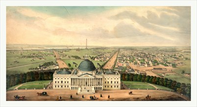 View of Washington, circa 1850 by Robert Pearsall Smith, 1827 1898, US, USA, America