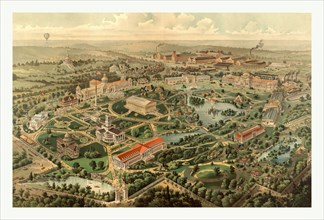 Tennessee Centennial Exposition, Nashville, Tennessee, 1897, by The Henderson Litho. Co., circa