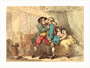 Thomas Rowlandson, British, 1756  1827, A Cully Pillaged, probably 1784 1785, hand colored etching