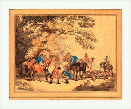 Thomas Rowlandson (British, 1756 - 1827 ), Going Out in the Morning, published 1786, hand-colored