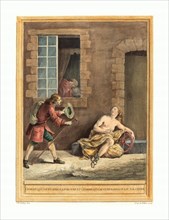 A.-J. de Fehrt after Jean-Baptiste Oudry (French, born 1723 ), L'homme qui court apres la fortune