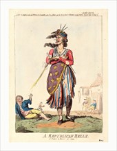 A republican belle, a picture of Paris for 1794, Cruikshank, Isaac, 1756?-1811?, artist, engraving