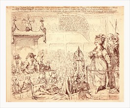 The heroic Charlotte la Corday, upon her trial, at the bar of the revolutionary tribunal of Paris,