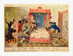 The doctor indulged with his favorite scene, Cruikshank, Isaac, 1756-1811, engraving 1790?, cleric