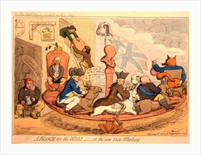 A block for the wigs or, the new state whirligig, Gillray, James, 1756-1815, artist, engraving