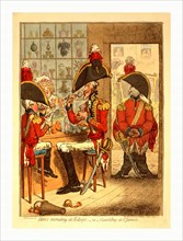 Hero's recruiting at Kelsey's or Guard Day at St. James's, Gillray, James, 1756-1815, engraver,