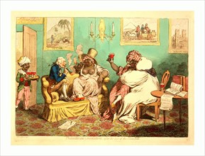 Philanthropic Consolations, after the loss of the Slave-Bill, Gillray, James, 1756-1815, engraver,