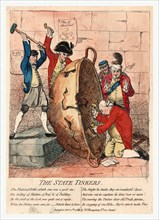 The state tinkers, Gillray, James, 1756-1815, engraver, Published Feb'y 10th 1780 by W. Humphrey,