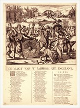 De vlugt van 't pausdom uit Engelant, Hooghe, Romeyn de, 1645-1708, artist, [1689], 1 print