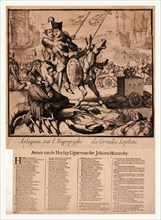Arlequin sur l'Hippogryphe a la croisade Lojoliste Armee van den heylige lingue voor der jesuiten
