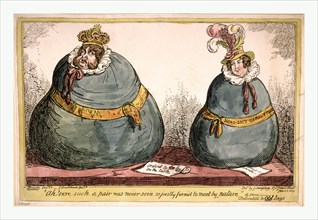 Ah! Sure such a pair was never seen so justly form'd to meet by nature Old Sherry, Cruikshank,
