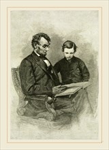 Lincoln and His Son at the White House, 19th Century
