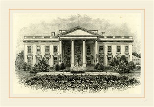 The White House Washington, Main Entrance, 19th Century