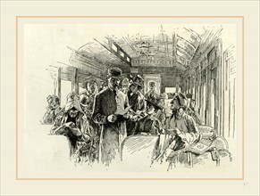 To Chigaco via Niagara, 19th century, The Conductor