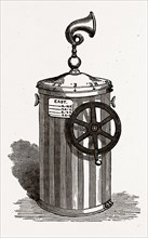 THE BARKER " SAFETY SIGNAL.", 19th century engraving