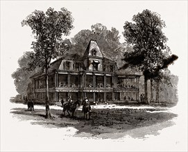 THE HOTEL, Scenes in Rugby, the English Colony in Tennesse, 1880, USA, America, 19th century