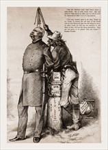 Master and Slave., 1880, 19th century engraving, USA, America