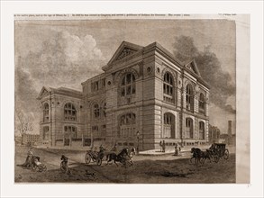 THE LENOX LIBRARY, FIFTH AVENUE, NEW YORK CITY.â€îDRAWN BY BENJAMIN DAY., 1880, 19th century