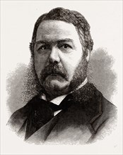 CHESTER A. ARTHUR, VICE-PRESIDENT-ELECT OF THE UNITED STATES, 1880, 19th century engraving, USA,