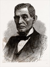 THE HON. JAMES D. WILLIAMS, LATE GOVERNOR OF INDIANA, 19th century engraving, USA, America