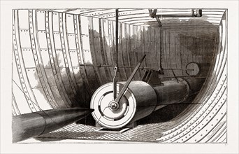 TH1 GUN OF ERICSSON'S TORPEDO-BOAT THE "DESTROYER.", DRAWN BY CHARLES GRAHAM, 1880, 19th century