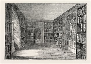 THE ROOM OVER TEMPLE BAR. London, UK, 19th century engraving