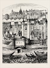CAPTIVITY OF THE DUKE OF ORLEANS IN THE TOWER. London, UK, 19th century engraving