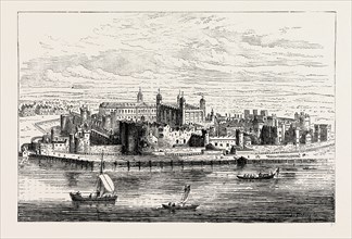 The Tower of London, UK, view from around 1700