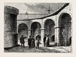 THE TOWER MENAGERIE ABOUT 1820. London, UK, 19th century engraving