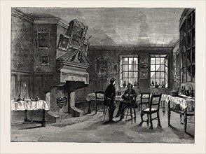 DOLLY'S COFFEE-HOUSE. London, UK, 19th century engraving