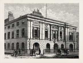 THE TRINITY HOUSE. London, UK, 19th century engraving