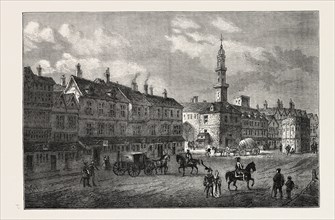 Cornhill in 1630, London, UK, 19th century