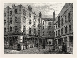 Garraway's Coffee House, London, UK, 19th century engraving