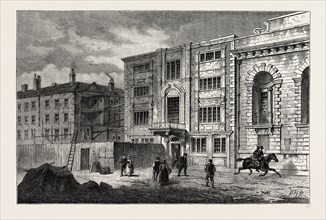 THE OLD POST OFFICE, IN LOMBARD STREET, ABOUT 1800. London, UK, 19th century