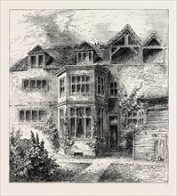 PRINCE RUPERT'S HOUSE, IN THE BARBICAN. London, UK, 19th century engraving