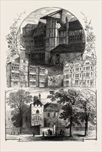 Whittington's House, Grub street 1811, General Monk's House, Bloomfield's House 1823,remains of