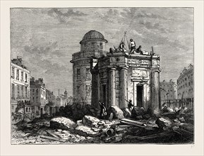 KING'S CROSS, 1845,  London, UK, 19th century engraving