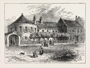 WHITE CONDUIT HOUSE ABOUT 1820. London, UK, 19th century engraving