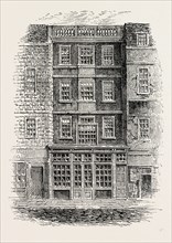 JONATHAN WILD'S HOUSE. London, UK, 19th century engraving