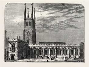 ST. SEPULCHRE'S CHURCH IN 1737. London, UK, 19th century engraving