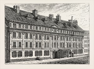 EXTERIOR OF FURNIVAL'S INN, 1754. London, UK, 19th century engraving