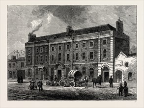 THE THEATRE IN PORTUGAL STREET. London, UK, 19th century engraving