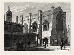 LINCOLN'S INN CHAPEL. London, UK, 19th century engraving