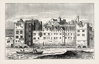 THE SAVOY IN 1650. London, UK, 19th century engraving