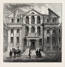 MONMOUTH HOUSE. London, UK, 19th century engraving